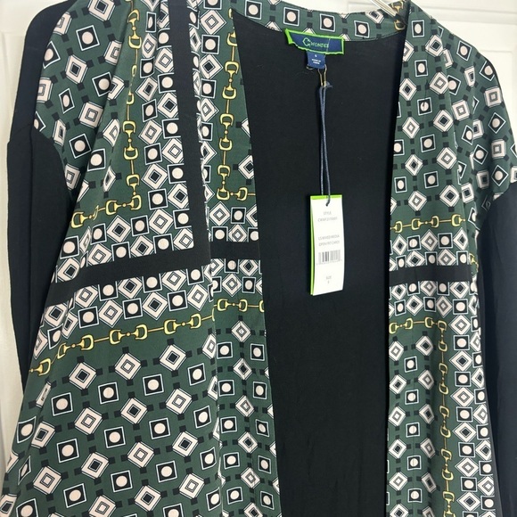 C. Wonder NWT Mixed Media Open Front Cardigan - Picture 5 of 11